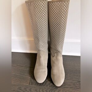 Suede & crystal - Unique Italian designer Boots - Roberto Botticelli Size 7.